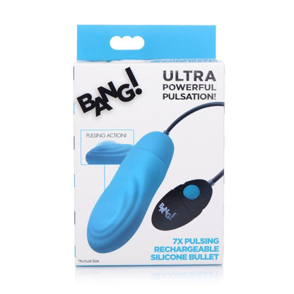 7X Pulsing Rechargeable Bullet Blue Bang