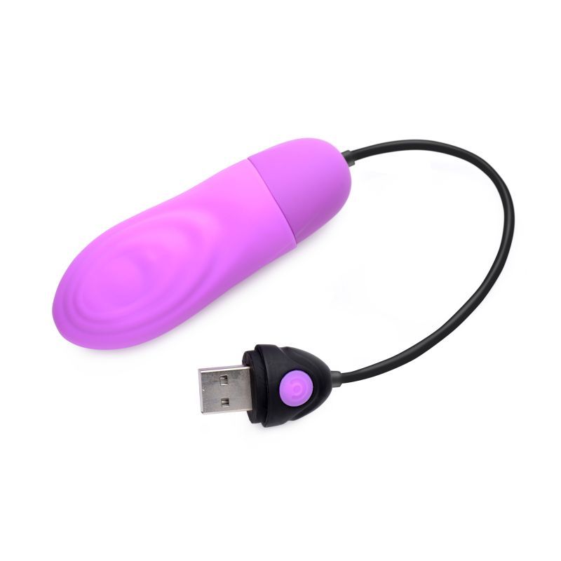 7X Pulsing Rechargeable Bullet Purple Bang