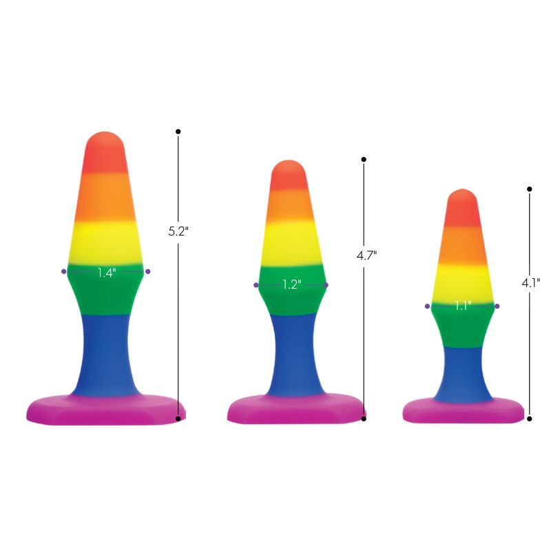 Rainbow Ready Anal Trainer Set Frisky