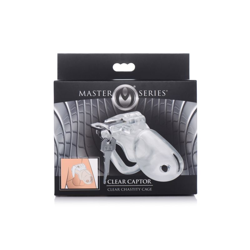 Clear Captor Chastity Cage Large Master Series
