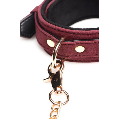 6 Pc Velvet Bondage Set Burgundy Master Series