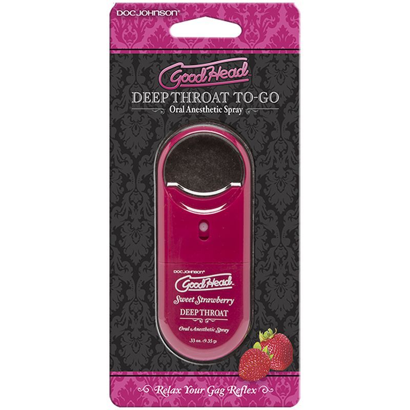 GoodHead To-Go Deep Throat Spray Sweet Strawberry 9ml GoodHead