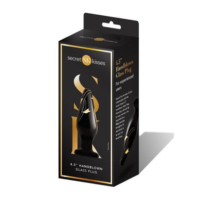 Secret Kisses Handblown Wide Glass Plug 4.5in Secret Kisses