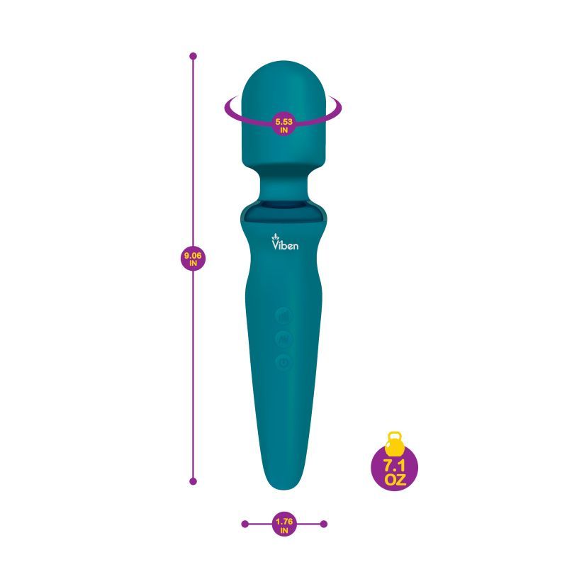 Viben Fierce Rechargeable Wand Massager Ocean Viben