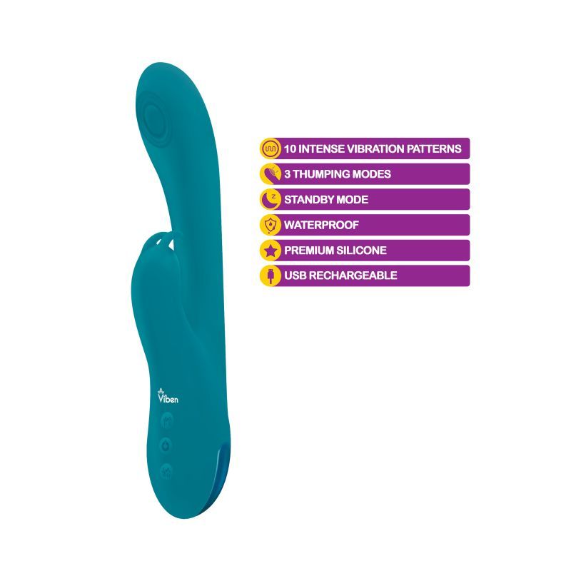 Viben Razzle Rechargeable Thumping Rabbit Ocean Viben