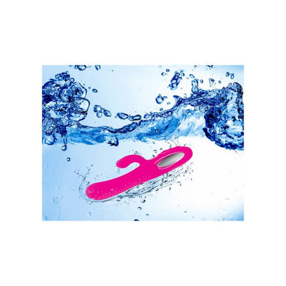 Viben Hypnotic Thrusting Rabbit Vibe w Swinging Clit Stim Hot Pink Viben