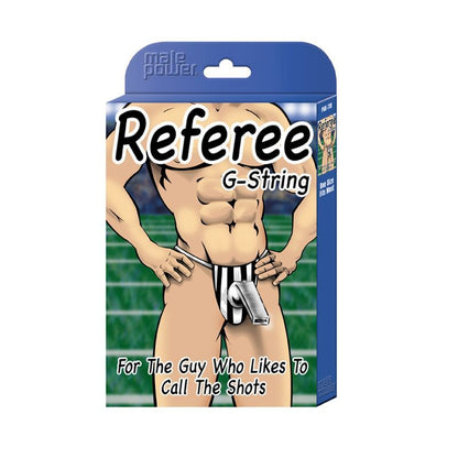 Referee Novelty G-String Black Male Power