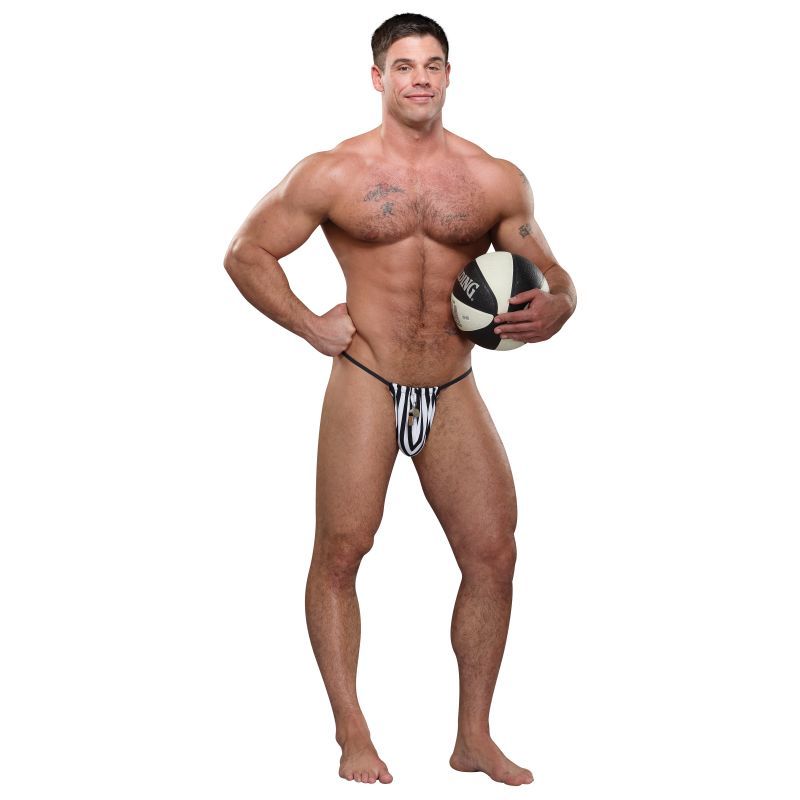 Referee Novelty G-String Black Male Power