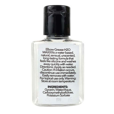 H2O MAXXX Lubricant Gel Travel Size 24ml Elbow Grease