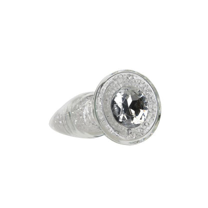 Pillow Talk Fancy Luxurious Glass Anal Plug w Clear Gem Pillow Talk