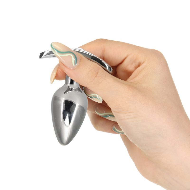 Pillow Talk Sneaky Luxurious Stainless Steel Anal Plug w Swarovski Crystal Pillow Talk