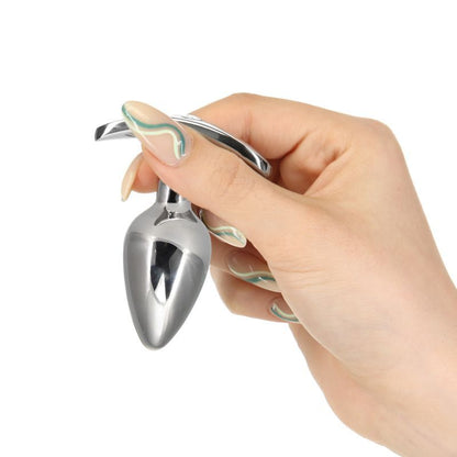 Pillow Talk Sneaky Luxurious Stainless Steel Anal Plug w Swarovski Crystal Pillow Talk