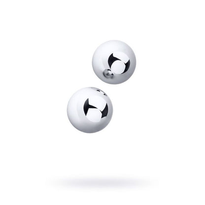 Silver Metal 2 Pc Vaginal Balls 3cm Metal