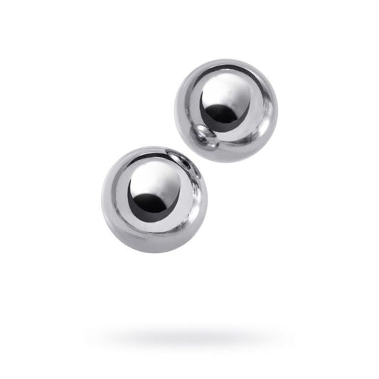 Silver Metal 2 Pc Vaginal Balls 25mm Metal