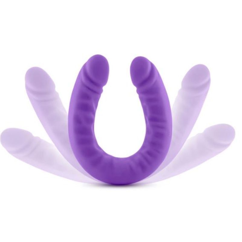 Ruse Silicone Slim 18in Purple Double Dong Ruse