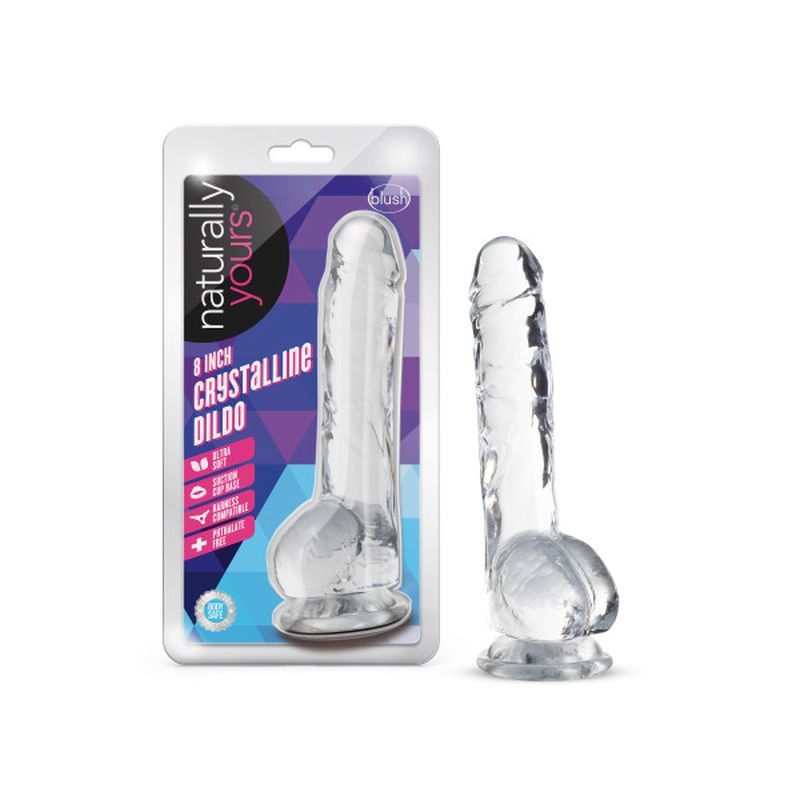 Naturally Yours 8" Crystaline Dildo Diamond Naturally Yours