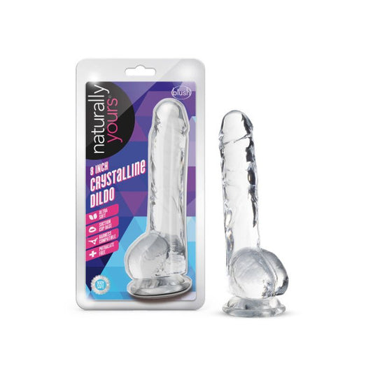 Naturally Yours 8" Crystaline Dildo Diamond Naturally Yours