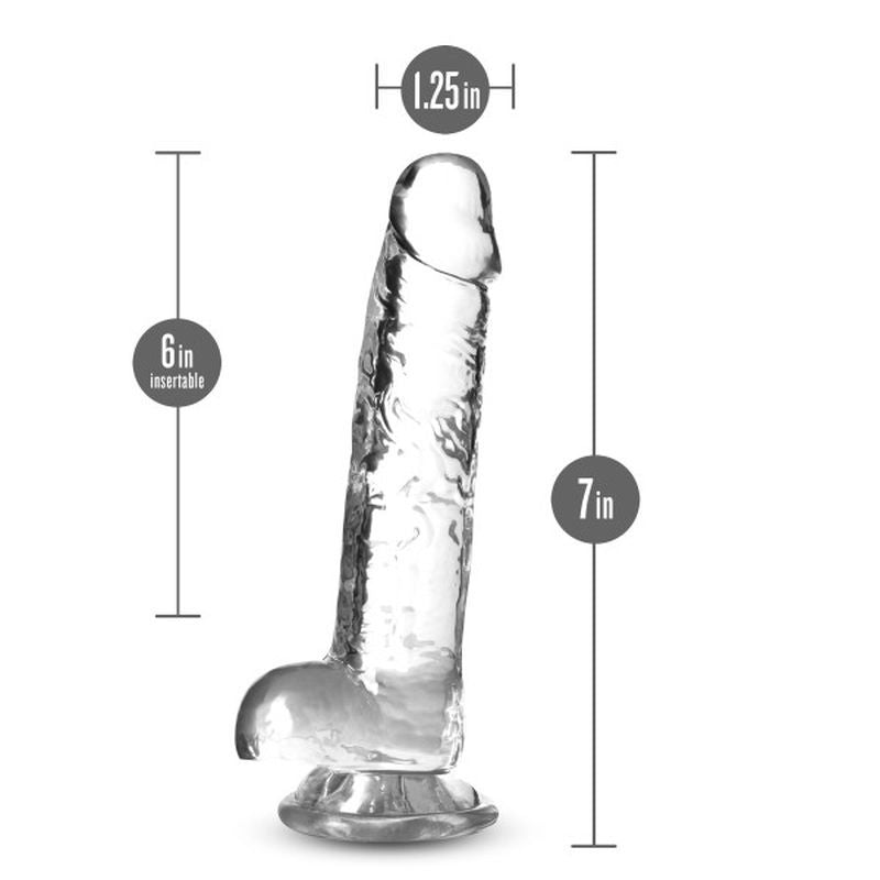 Naturally Yours 7" Crystaline Dildo Diamond Naturally Yours