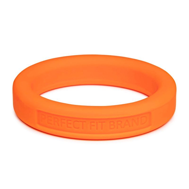 Classic Silicone Medium Stretch Penis Ring 44mm Orange PerfectFit