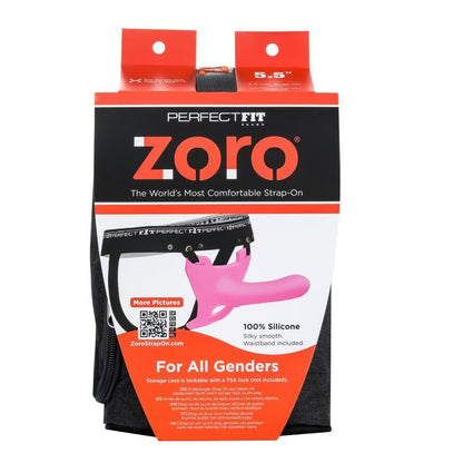 Zoro Strap-On 5.5in Pink PerfectFit