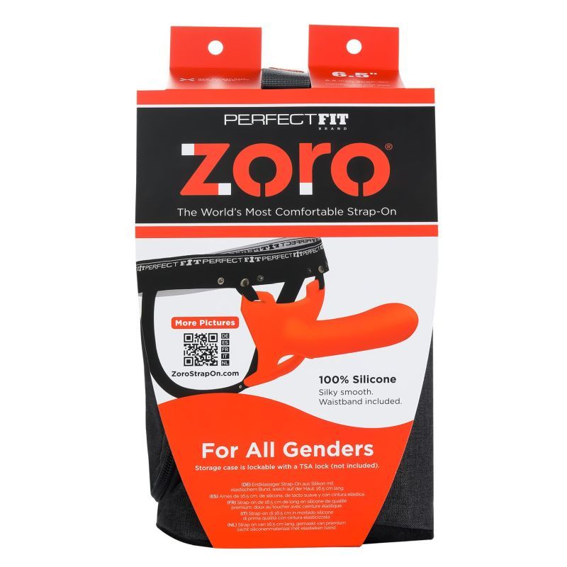 Zoro Strap-On 6.5in Orange PerfectFit