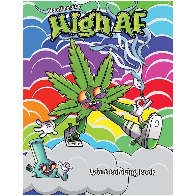 High AF Colouring Book Wood Rocket