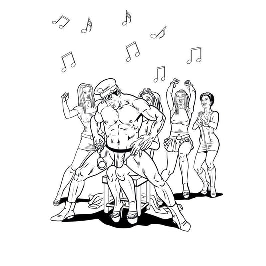 Bachelorette Party Colouring Book Wood Rocket