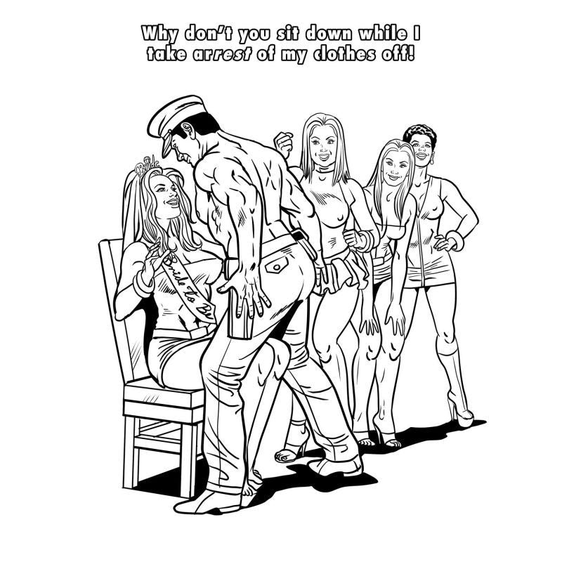 Bachelorette Party Colouring Book Wood Rocket