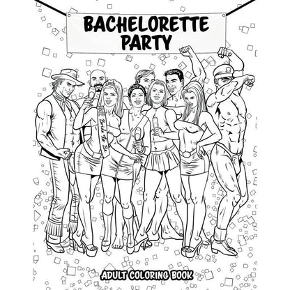 Bachelorette Party Colouring Book Wood Rocket