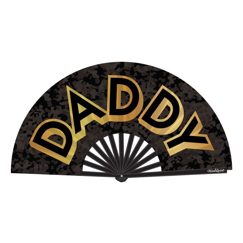 Daddy Folding Fan Wood Rocket