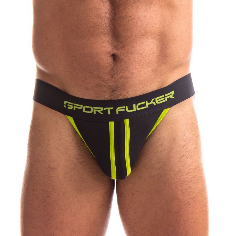 Jersey Jock Black/Green Sport Fucker