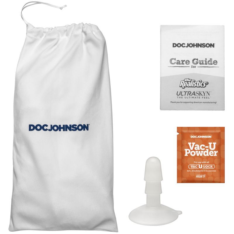 Roman Todd 8in Ultraskyn Cock w Removable Vac-U-Lock Suction Cup Vanilla Signature Cocks