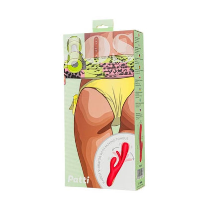 JOS Patti Moving Tongue Rabbit Vibrator Red JOS