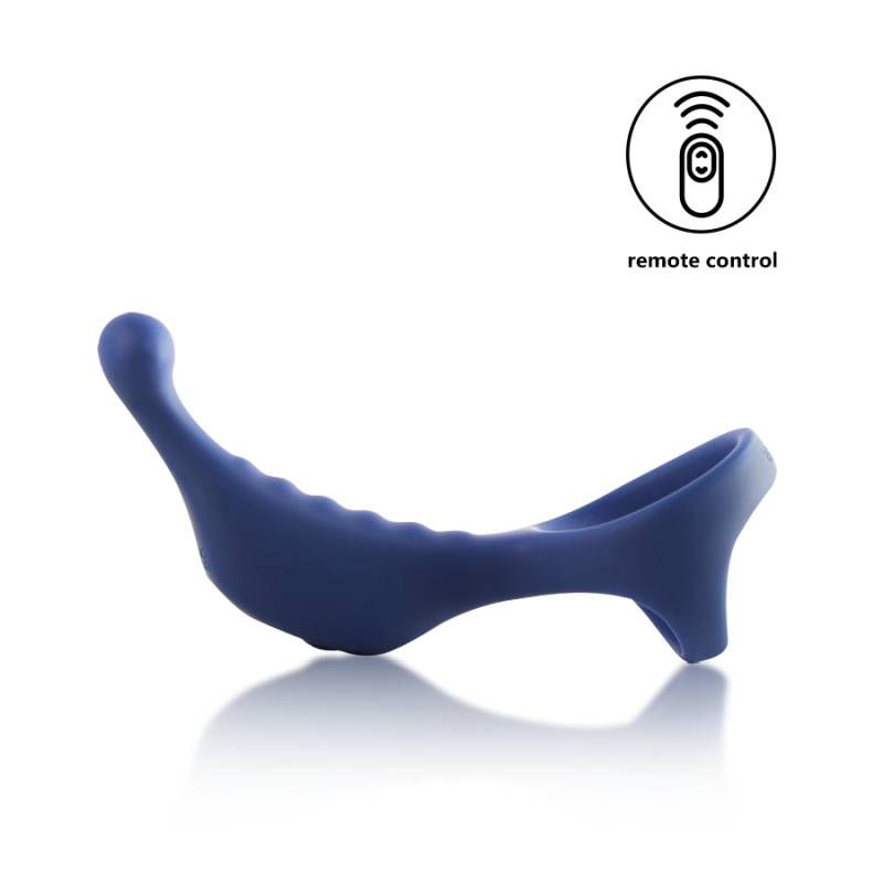 Underquaker Vibrating Anal Probe with Cockring and Remote Arosum