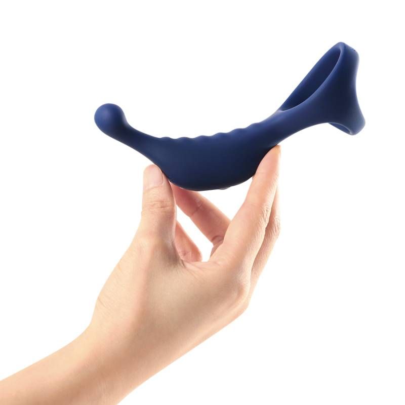 Underquaker Vibrating Anal Probe with Cockring and Remote Arosum