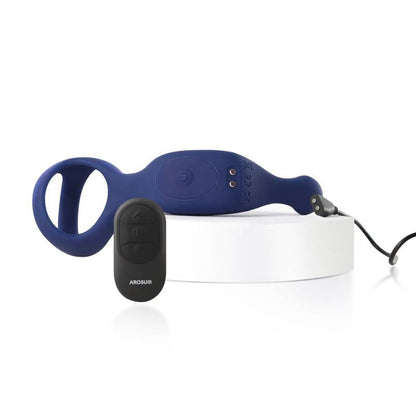 Underquaker Vibrating Anal Probe with Cockring and Remote Arosum