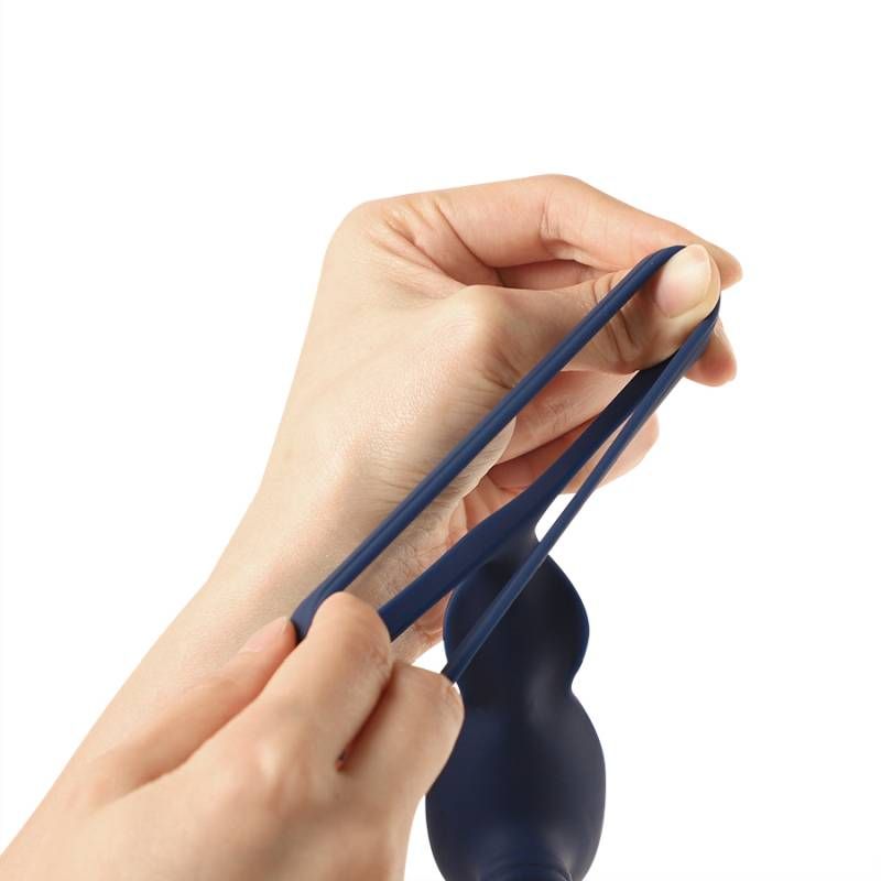 VibraDuo Vibrating Anal Probe and Perineum Stim with Cockring Arosum