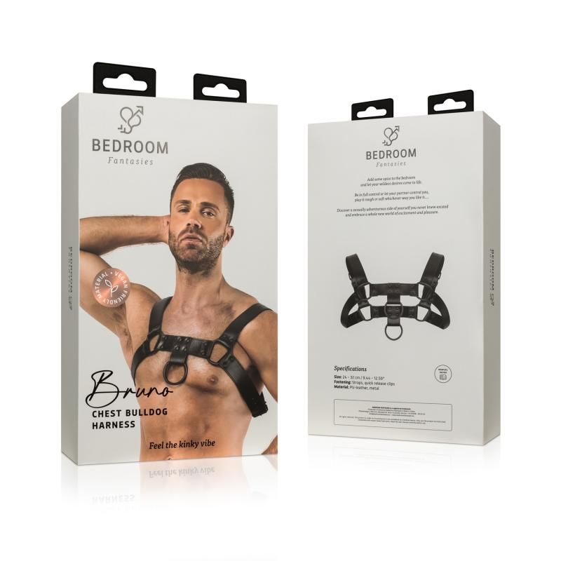 Bruno Bondage Harness Black Bedroom Fantasies