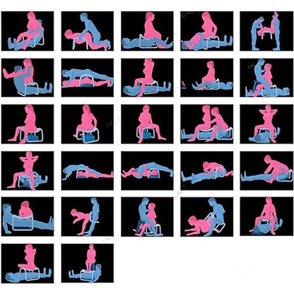 Sex Chair Adjustable Height Pink PU Seat Daytona