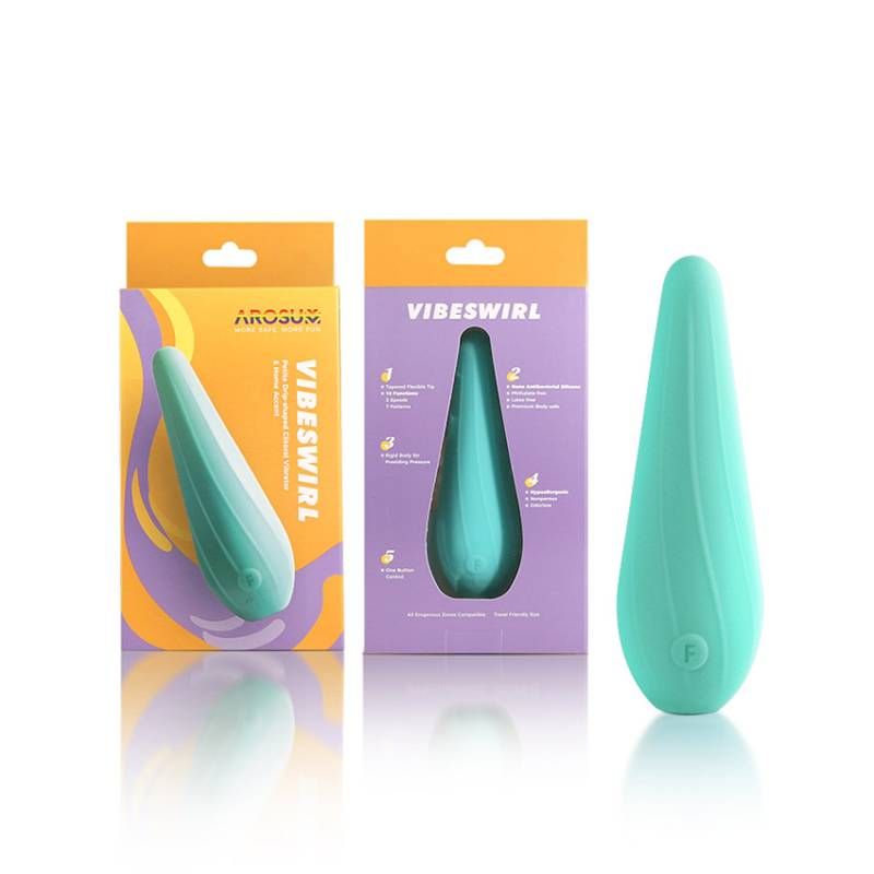 VibeSwirl Drip Shape Rechargeable Vibrator Arosum