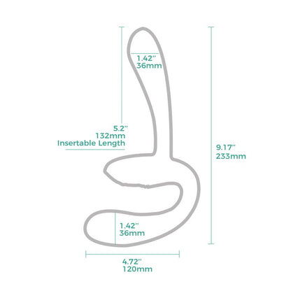 Sapphi Detachable Strapless Strap-on Double Vibrator Arosum