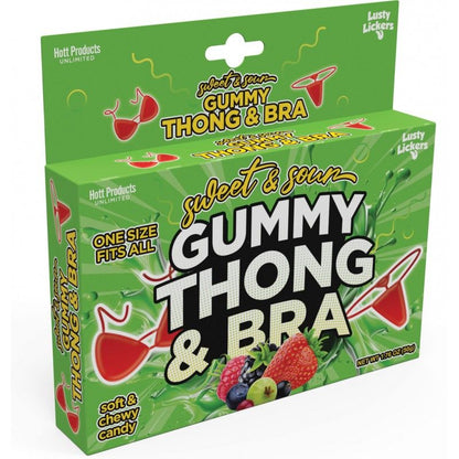 Sweet and Sour Gummy Thong and Bra Hott Products