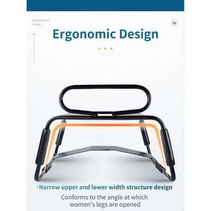 Sex Chair Adjustable Height Black w Handle and Arch Bridge Daytona