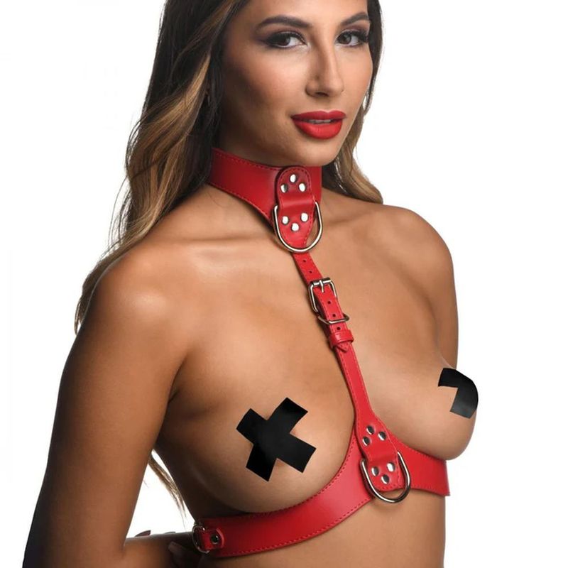 Red Female Chest Harness M/L Strict