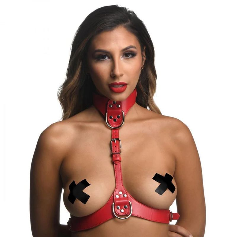 Red Female Chest Harness M/L Strict