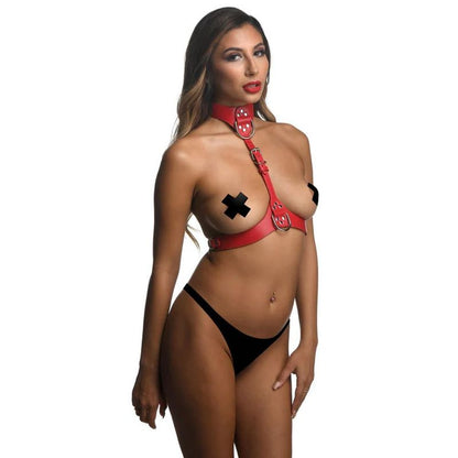 Red Female Chest Harness M/L Strict