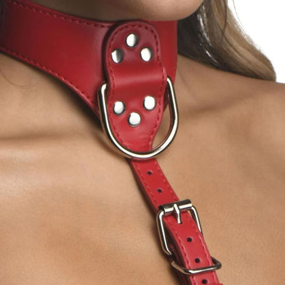 Red Female Chest Harness M/L Strict