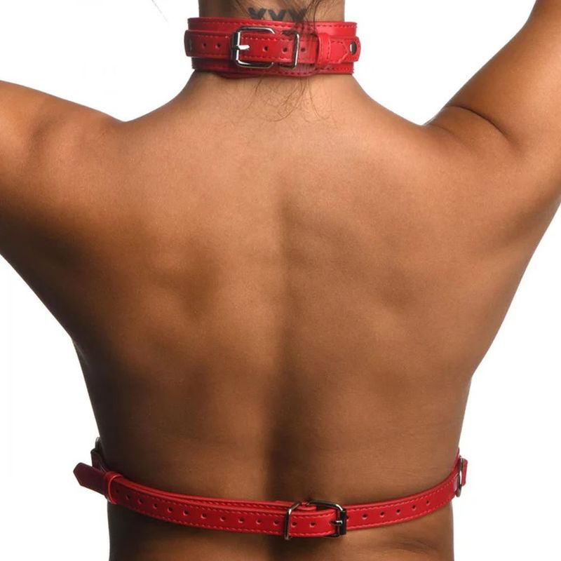 Red Female Chest Harness M/L Strict