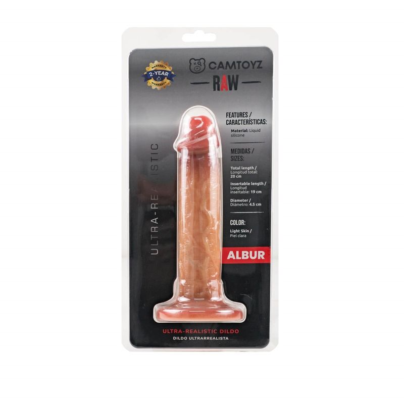 Ultra Realistic 20cm Silicone Dildo Albur RAW