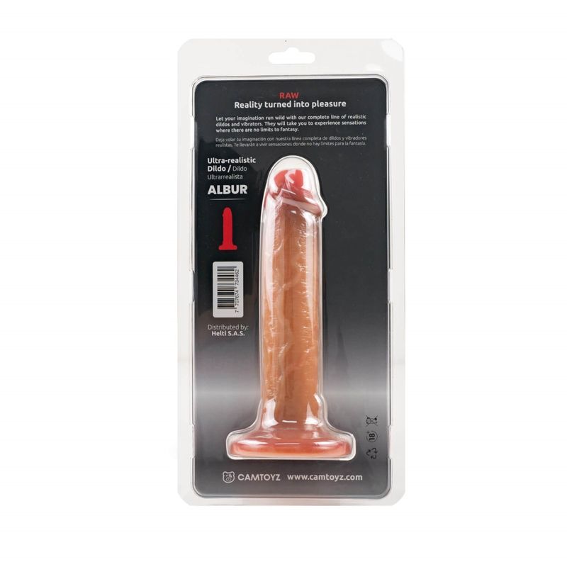 Ultra Realistic 20cm Silicone Dildo Albur RAW